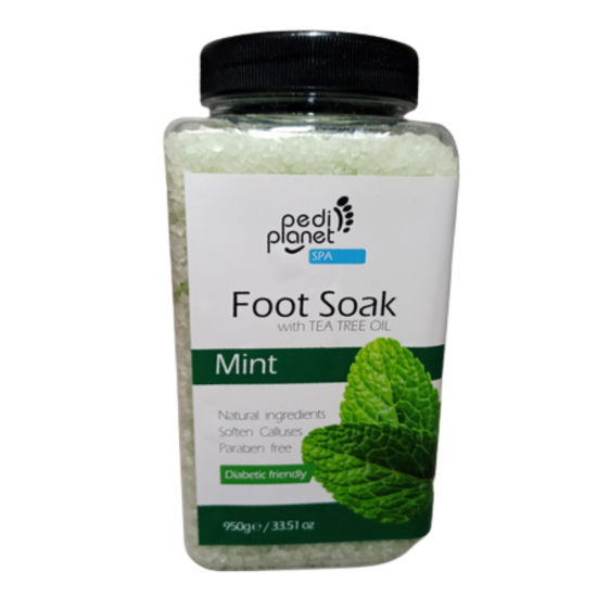 Pedi Planet mentás fürdősó lábáztatáshoz teafaolajjal 950g Pedi Planet mentás fürdősó lábáztatáshoz teafaolajjal 950g