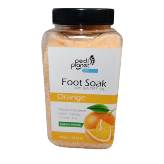 Pedi Planet Narancsos fürdősó lábáztatáshoz teafaolajjal 950g Pedi Planet Narancsos fürdősó lábáztatáshoz teafaolajjal 950g