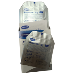 Atrauman® Ag ezüsttartalmú sebfedő 5x5 cm; 1db