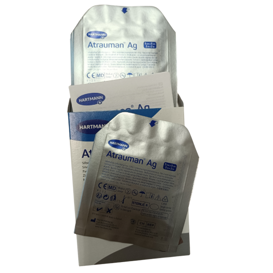 Atrauman® Ag ezüsttartalmú sebfedő 5x5 cm; 1db
