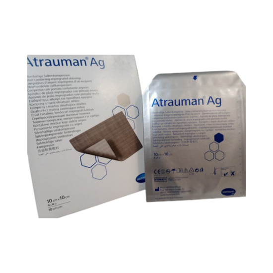 Atrauman® Ag ezüsttartalmú sebfedő (10x10 cm; 1 db) Atrauman® Ag ezüsttartalmú sebfedő (10x10 cm; 1 db)