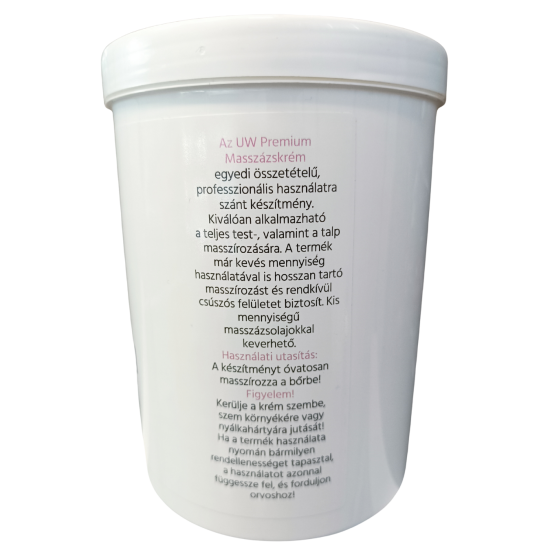 UW Premium Masszázskrém 1000 ml