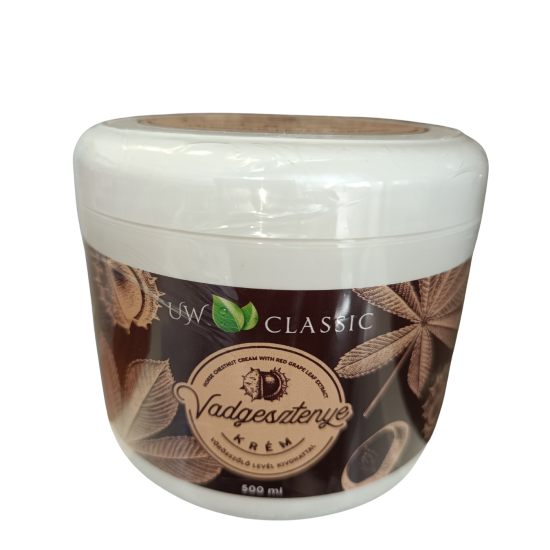 UW Classic Vadgesztenye krém vörösszőlő levél kivonattal 500ml UW Classic Vadgesztenye krém vörösszőlő levél kivonattal 500ml
