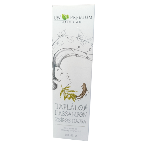UW Premium Hair Care Tápláló Habsampon Zsíros hajra 150 ml