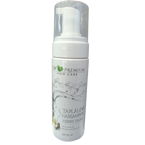 UW Premium Hair Care Tápláló Habsampon Zsíros hajra 150 ml