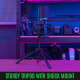Mikrofon Streamplify MIC RGB Tripod kardioid kondenzátor USB Fekete Mikrofon Streamplify MIC RGB Tripod kardioid kondenzátor USB Fekete