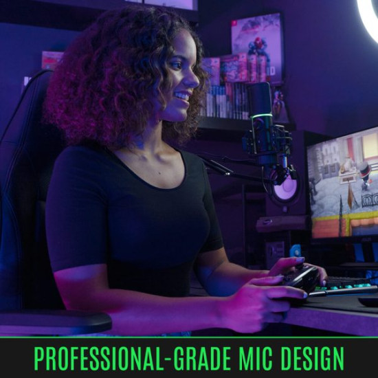 Mikrofon Streamplify MIC RGB Mount kardioid kondenzátor USB Fekete Mikrofon Streamplify MIC RGB Mount kardioid kondenzátor USB Fekete