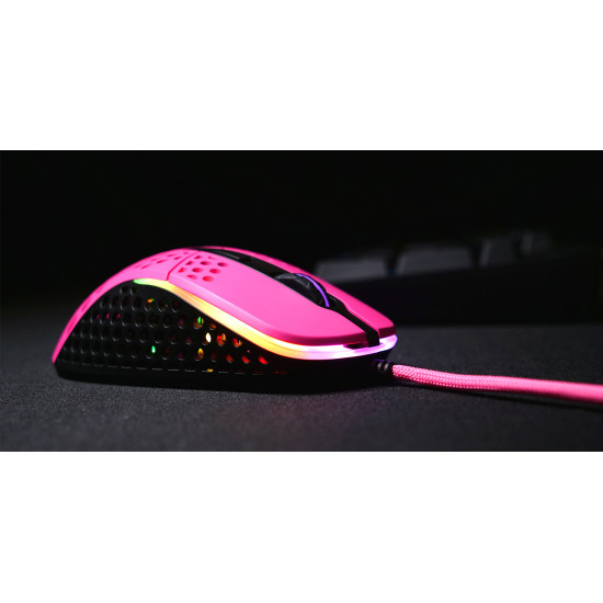 Egér Xtrfy M4 RGB Optikai USB Pink Egér Xtrfy M4 RGB Optikai USB Pink