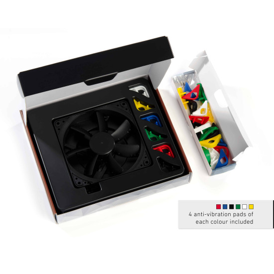 Ventilátor Noctua NF-S12A PWM chromax.black.swap 12cm Ventilátor Noctua NF-S12A PWM chromax.black.swap 12cm