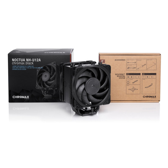 Processzor hűtő Noctua NH-U12A chromax.black 12cm Univerzális Processzor hűtő Noctua NH-U12A chromax.black 12cm Univerzális
