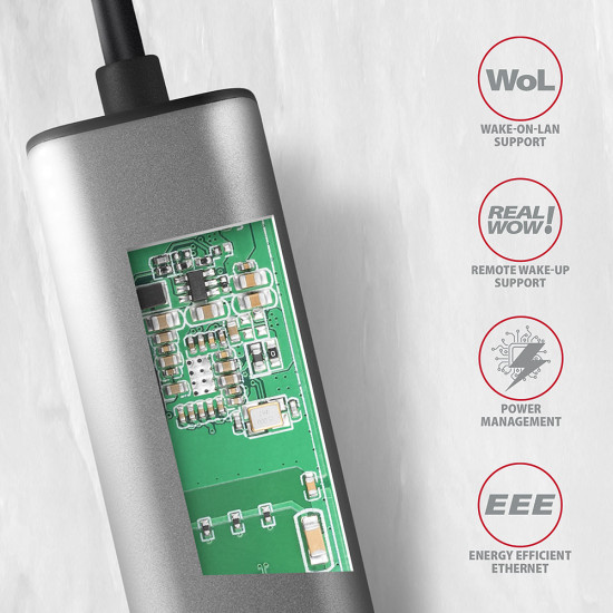 Ethernet Adapter AXAGON ADE-25RC USB 3.2 USB Typ-C > RJ45 Ethernet Adapter AXAGON ADE-25RC USB 3.2 USB Typ-C > RJ45