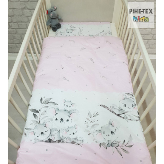 Pihe-Tex Ágynemű Pamut 2 részes 90x140 40x50cm Koala rózsaszín 656/R Pihe-Tex Ágynemű Pamut 2 részes 90x140 40x50cm Koala rózsaszín 656/R