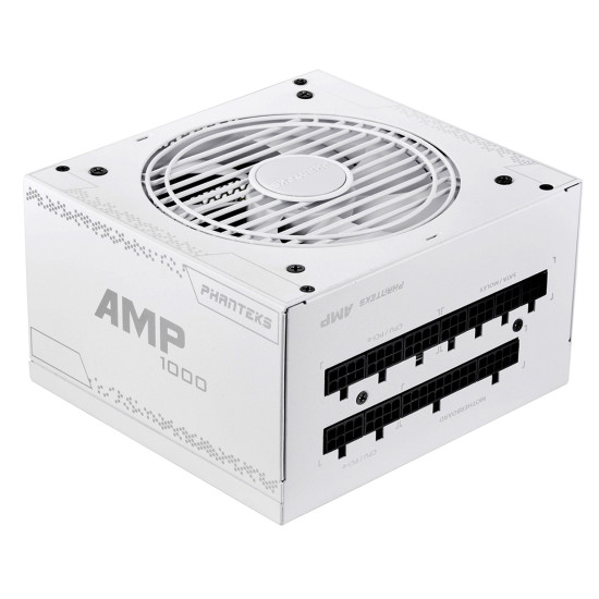 Tápegység PHANTEKS AMP v2 1000W 12cm ATX BOX 80+ Gold Moduláris Fehér PCI-e Gen 5 Tápegység PHANTEKS AMP v2 1000W 12cm ATX BOX 80+ Gold Moduláris Fehér PCI-e Gen 5