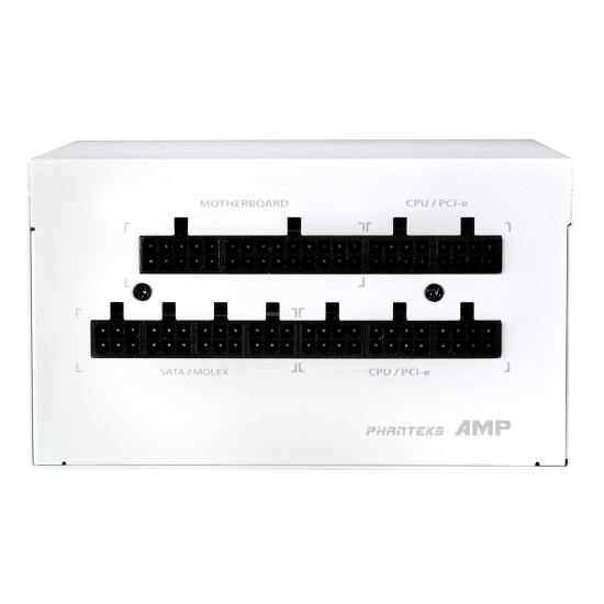Tápegység PHANTEKS AMP v2 1000W 12cm ATX BOX 80+ Gold Moduláris Fehér PCI-e Gen 5 Tápegység PHANTEKS AMP v2 1000W 12cm ATX BOX 80+ Gold Moduláris Fehér PCI-e Gen 5