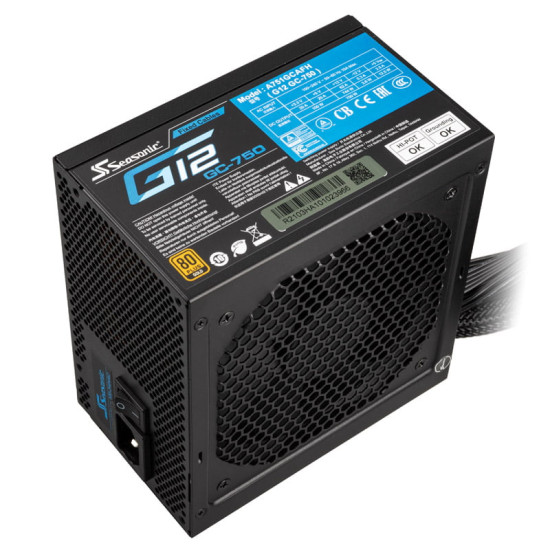 Tápegység Seasonic G12 GC-750 750W 12cm ATX BOX 80+ Gold Tápegység Seasonic G12 GC-750 750W 12cm ATX BOX 80+ Gold