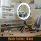 Körlámpa Streamplify Light 10 26cm 10W 480 Lumen + kamera tartó Körlámpa Streamplify Light 10 26cm 10W 480 Lumen + kamera tartó