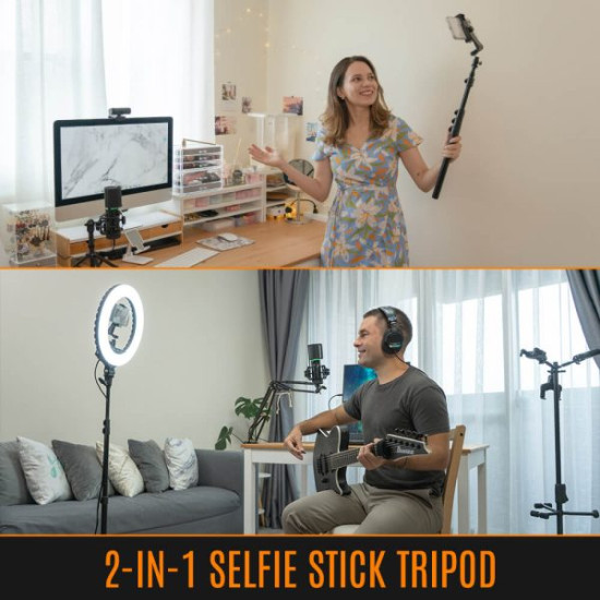 Körlámpa Streamplify Light 14 36cm 36W 2250 Lumen + kamera tartó + állvány Körlámpa Streamplify Light 14 36cm 36W 2250 Lumen + kamera tartó + állvány
