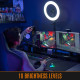 Körlámpa Streamplify Light 14 36cm 36W 2250 Lumen + kamera tartó + állvány Körlámpa Streamplify Light 14 36cm 36W 2250 Lumen + kamera tartó + állvány