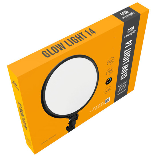 Körlámpa Streamplify Glow Light 14 36cm 36W 2500 Lumen + állvány Fekete Körlámpa Streamplify Glow Light 14 36cm 36W 2500 Lumen + állvány Fekete