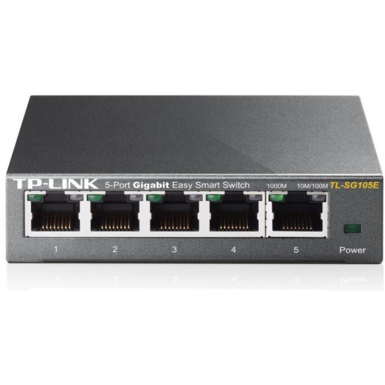 Switch TP-Link TL-SG105E 10/100/1000Mbps 5 Port Desktop Switch TP-Link TL-SG105E 10/100/1000Mbps 5 Port Desktop