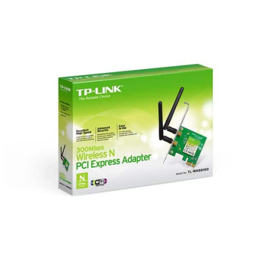 Wireless Adapter PCI-Express TP-Link TL-WN881ND 300Mbps Wireless Adapter PCI-Express TP-Link TL-WN881ND 300Mbps