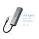 HUB Akasa USB 3.1 Type-C 4-In-1 Hub 3xUSB3.0 + Ethernet HUB Akasa USB 3.1 Type-C 4-In-1 Hub 3xUSB3.0 + Ethernet