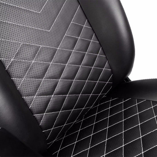 Gamer Szék alkatrész noblechairs ICON PU Fekete/Fehér háttámla Gamer Szék alkatrész noblechairs ICON PU Fekete/Fehér háttámla